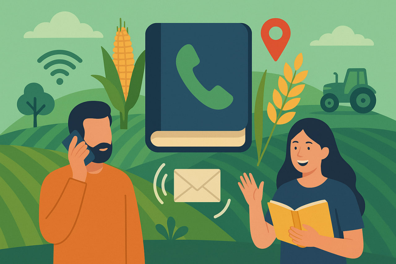 تماس و ارتباط با کشاورزی دایرکتوری