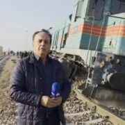 خارج شدن قطار از ریل در ایستگاه هشتگرد