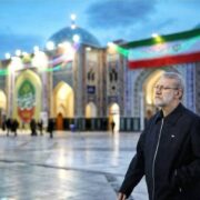 تشرف لاریجانی به حرم مطهر رضوی+ تصاویر