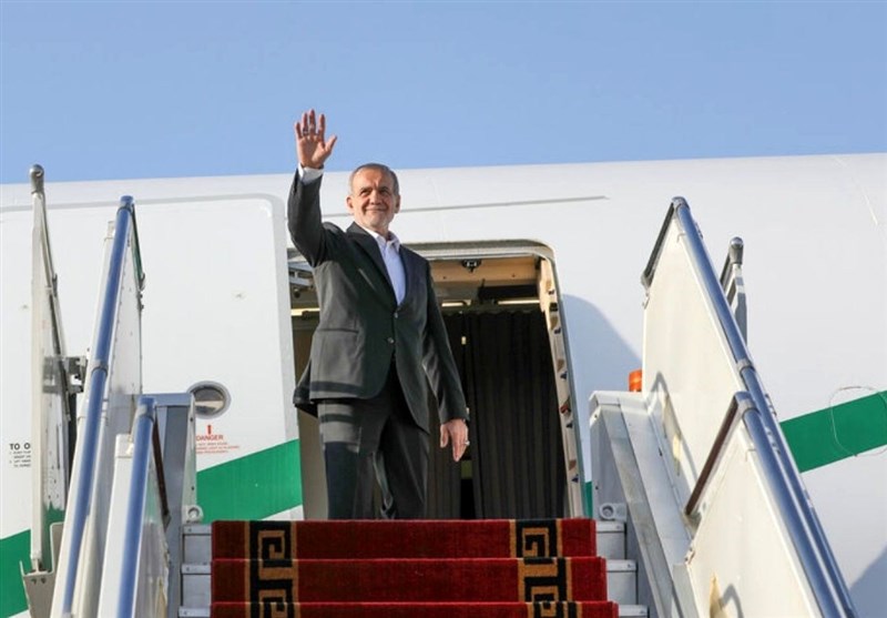 پزشکیان وارد استان مازندران شد