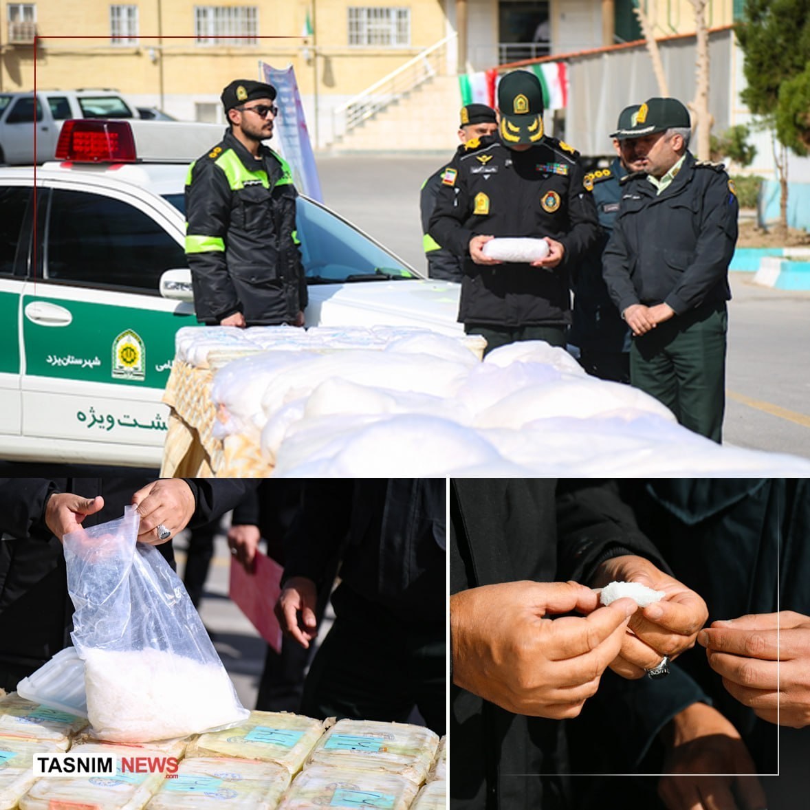 کشف یک تن ماده مخدر شیشه در عملیات ضربتی پلیس یزد اخبار استان یزد ,