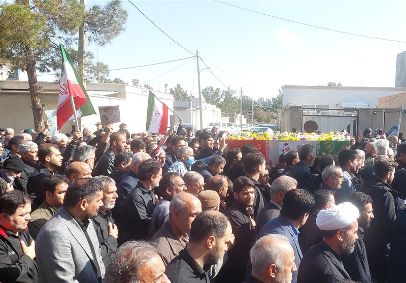 شهید امیر سرتیپ محمدباقر کاظمی‌مقدم در گناباد تشییع شد+تصاویر