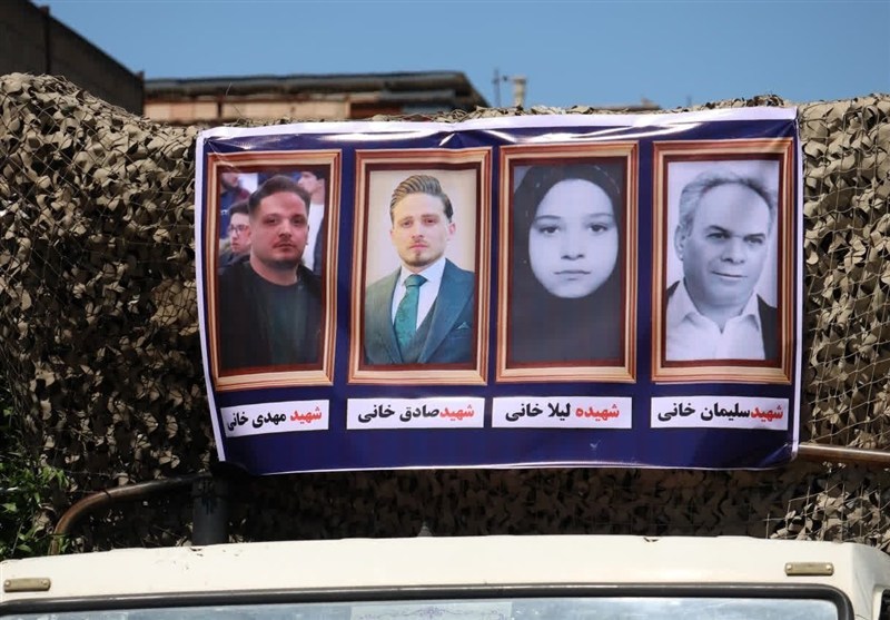 4 شهید خانواده «خانی» در بهارستان تشییع و خاکسپاری شد