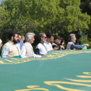 آیین برافراشتن پرچم متبرک به نام امام رضا(ع) در کرمانشاه