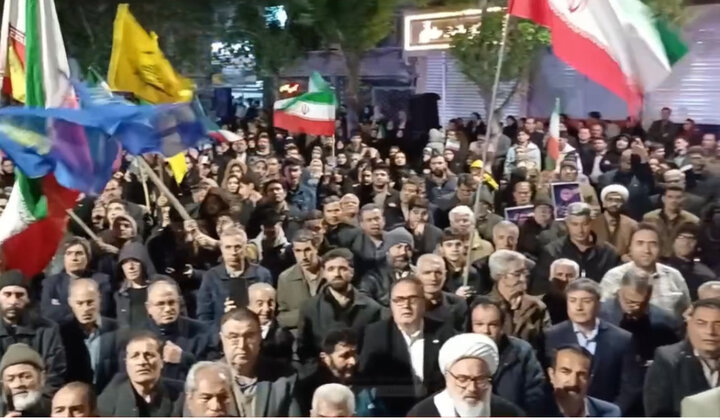 مردم گالیکش پای انقلاب ایستاده‌اند