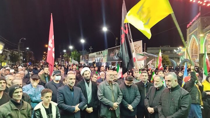 پنجاه و دومین حضور پرشور و شبانه مردم آستانه اشرفیه در میدان