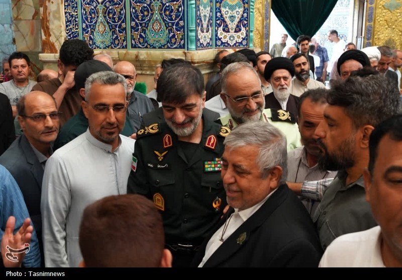 تشرف سردار رادان به زیارت حرم حضرت معصومه(س)+ عکس حضرت معصومه (س) , اخبار استان قم ,