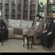 حضور آیت الله اعرافی در منزل وزیر شهید اطلاعات