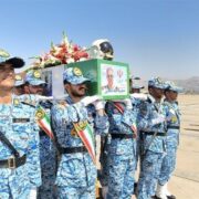پیکر مطهر شهید مجید کاظمی ‌وارد پایگاه شهید دوران شیراز شد