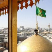 پایان 63 روز سوگ/تعویض پرچم گنبد و پوش ضریح مطهر در سوم ربیع‌الاول